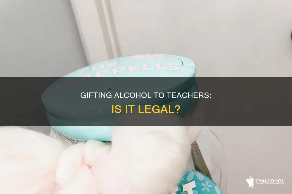 is it illegal to give a teacher alcohol