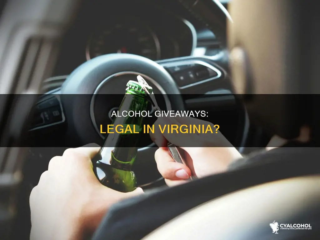 is it illegal to give away alcohol in va