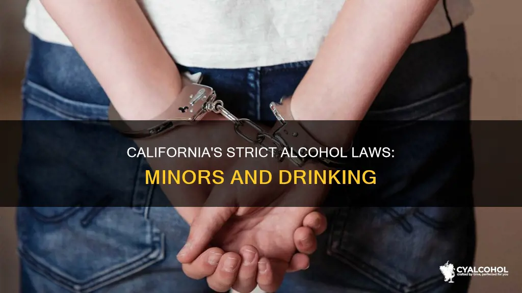 is it illegal to give minors alcohol in california