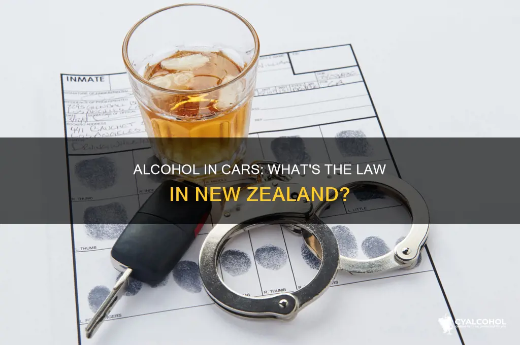 is it illegal to have alcohol in your car nz