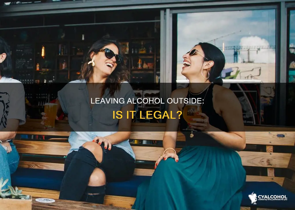 is it illegal to leave alcohol outside your house