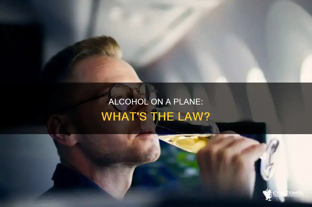 is it illegal to open alcohol on a plane