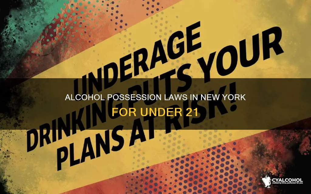 is it illegal to possess alcohol under 21 ny