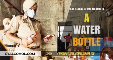 Alcohol in Water Bottles: Legal or Not?