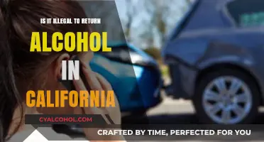 Returning Alcohol in California: What's the Law?