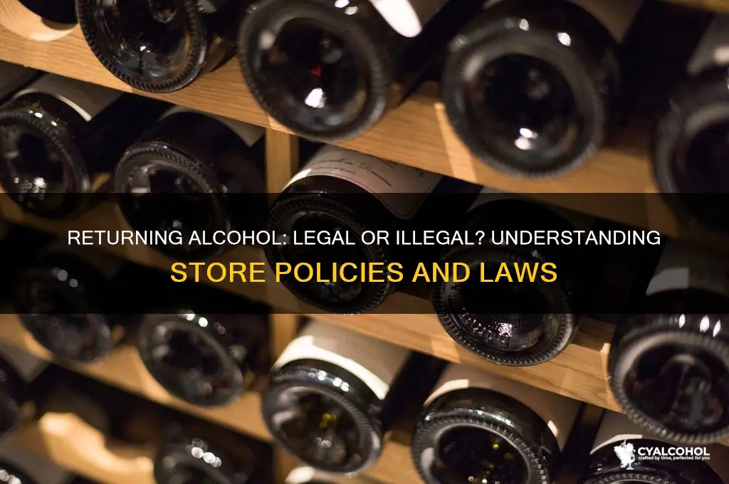is it illegal to return alcohol
