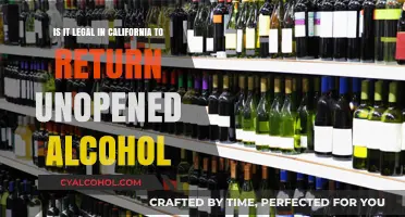 Returning Unopened Alcohol: California's Legal Stance