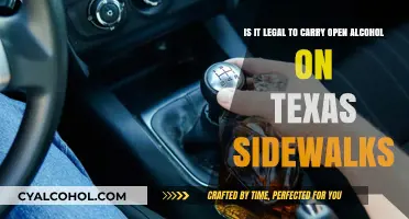 Alcohol on Texas Sidewalks: Open Carry Legal?