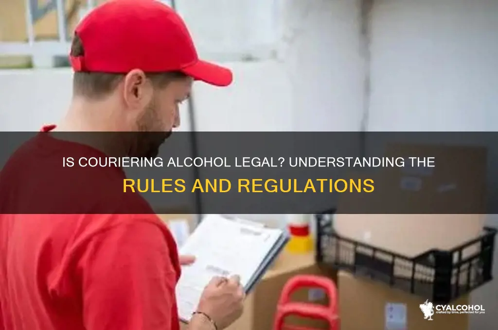 is it legal to courier alcohol
