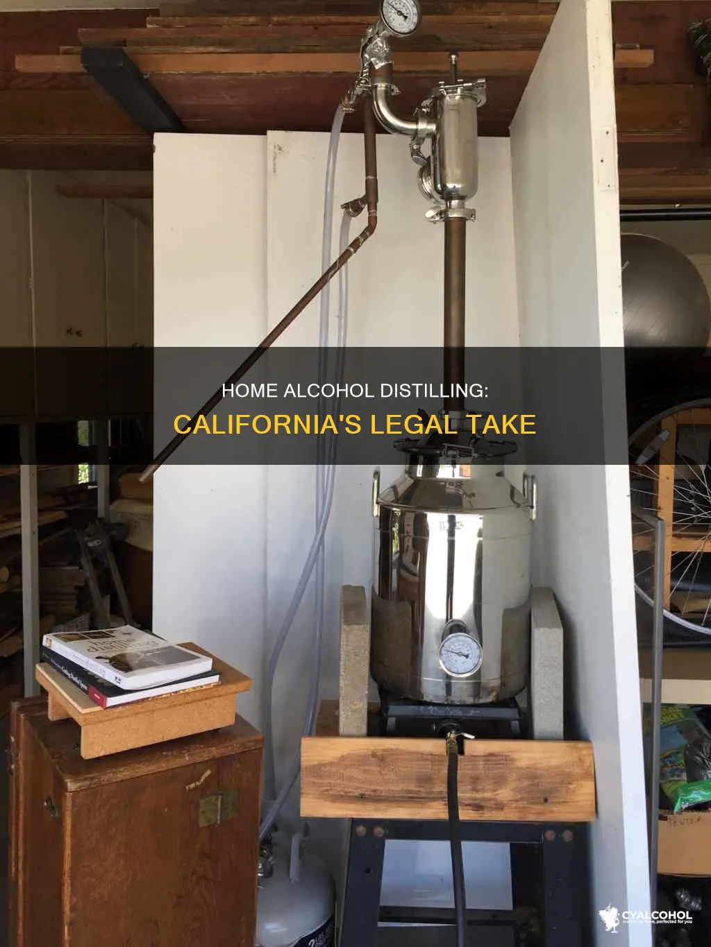 is it legal to distill alcohol at home in ca