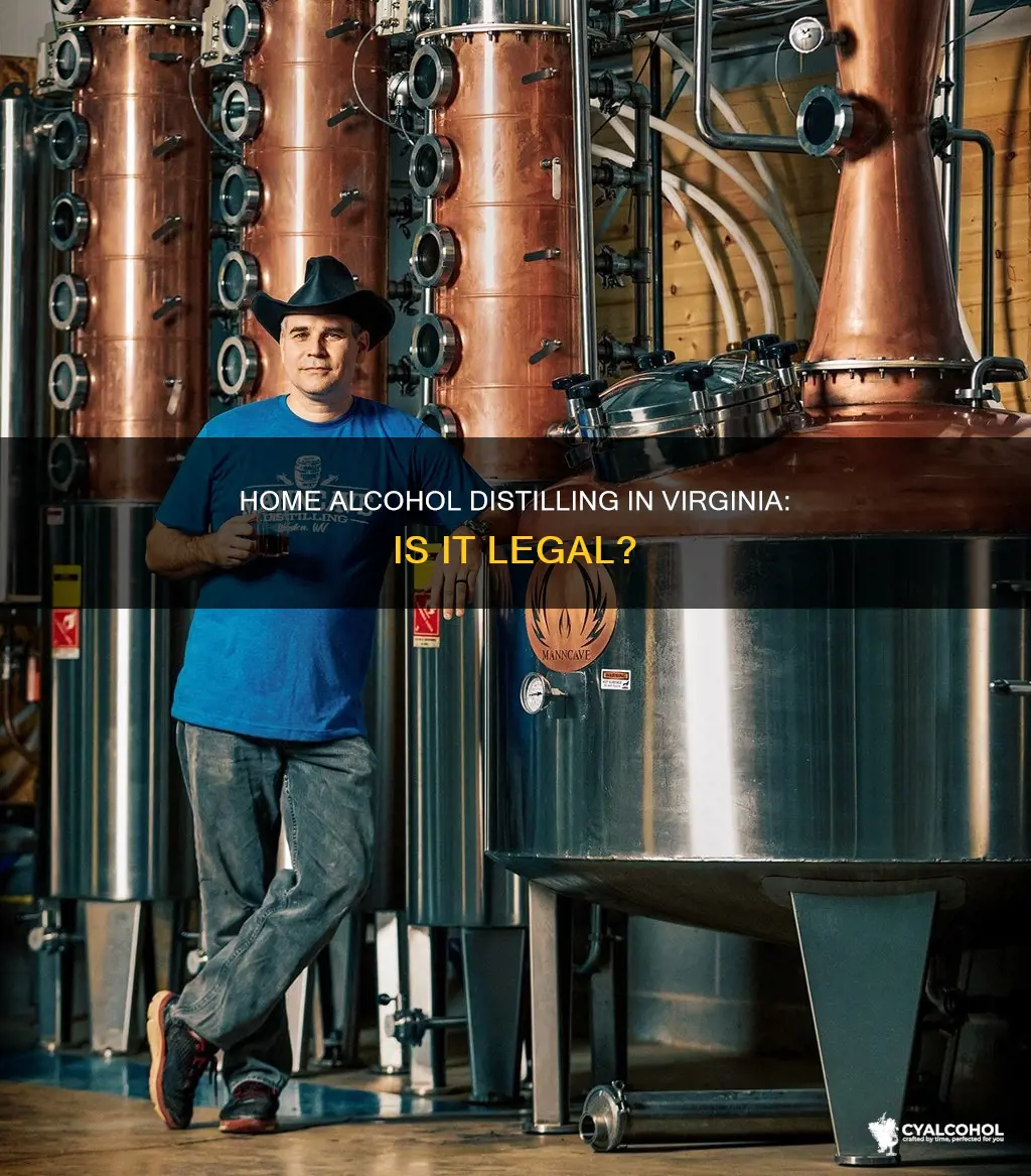 is it legal to distill alcohol in virginia at home
