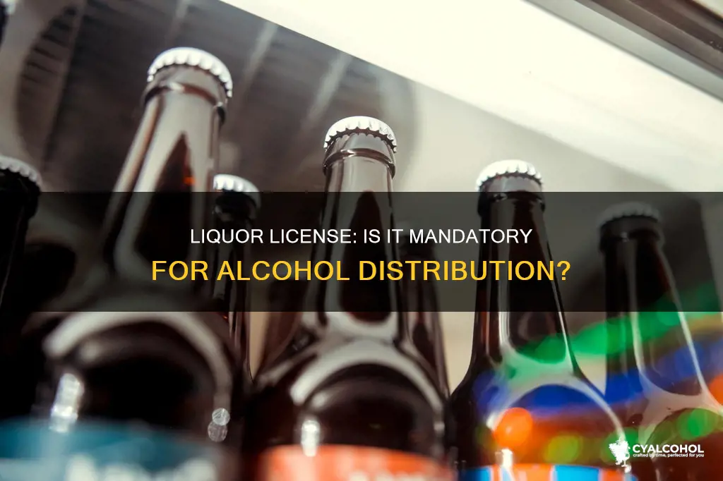 is it legal to distribute alcohol without a liquor license