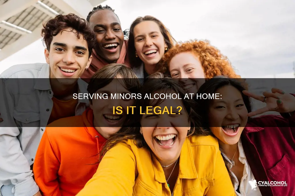 is it legal to give a minor alcohol at home