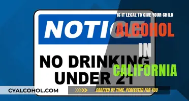 Child Alcohol Consumption: California's Legal Stance