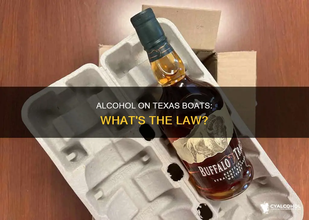 is it legal to have alcohol on boat in texas
