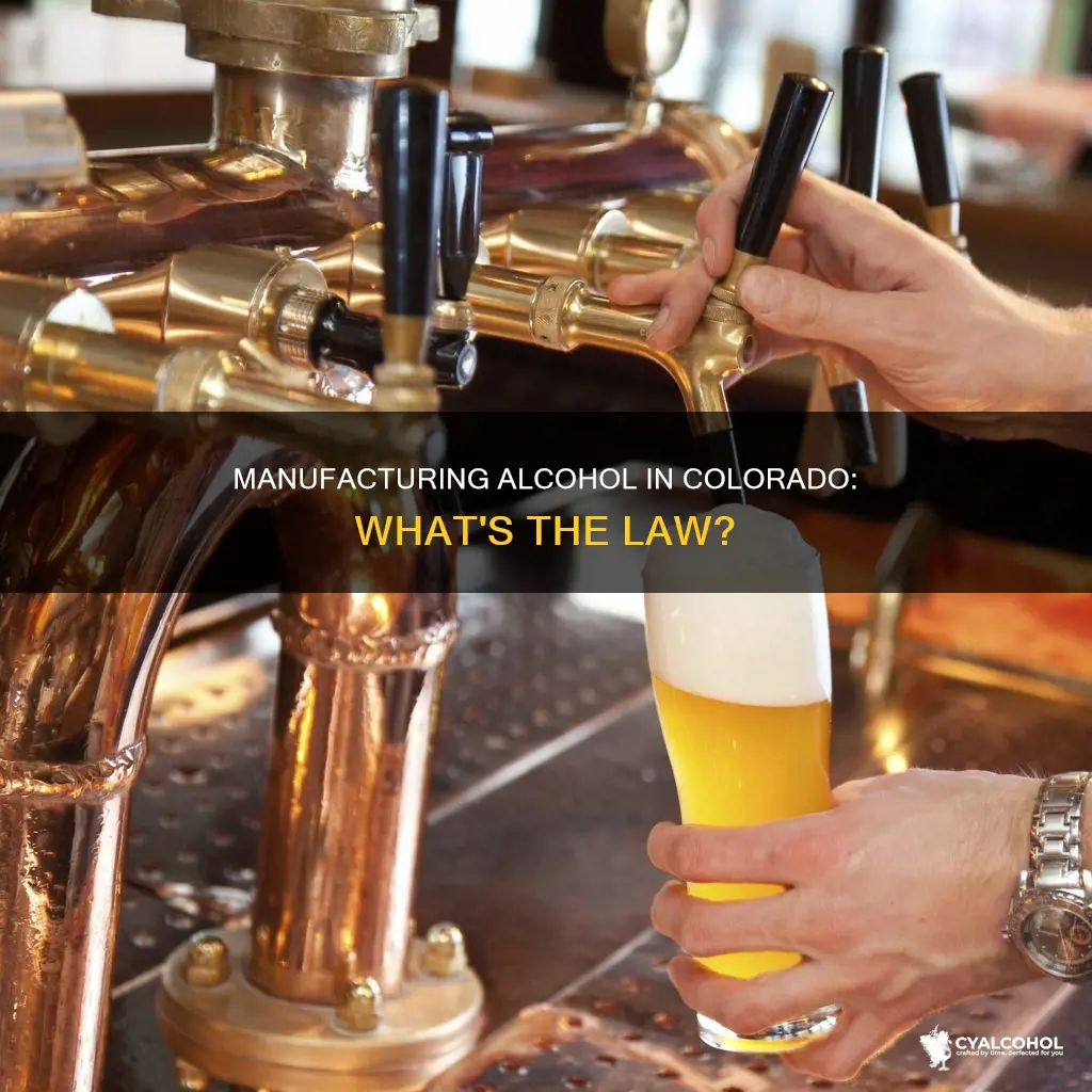 is it legal to manufacture your own alcohol in colarado