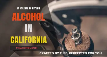 Returning Alcohol in California: Legal or Not?