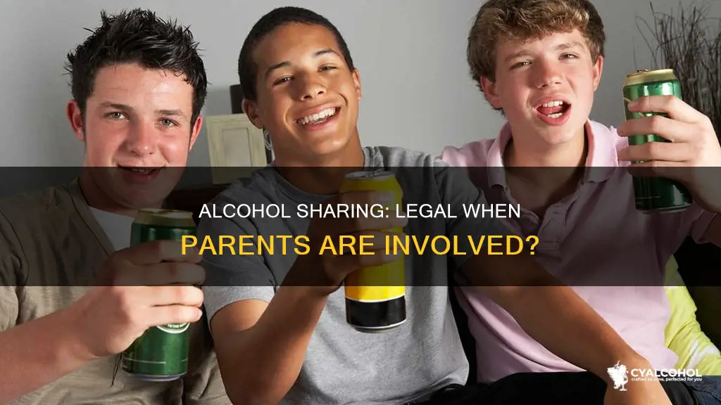 is it legal to share an alcohol with your parents
