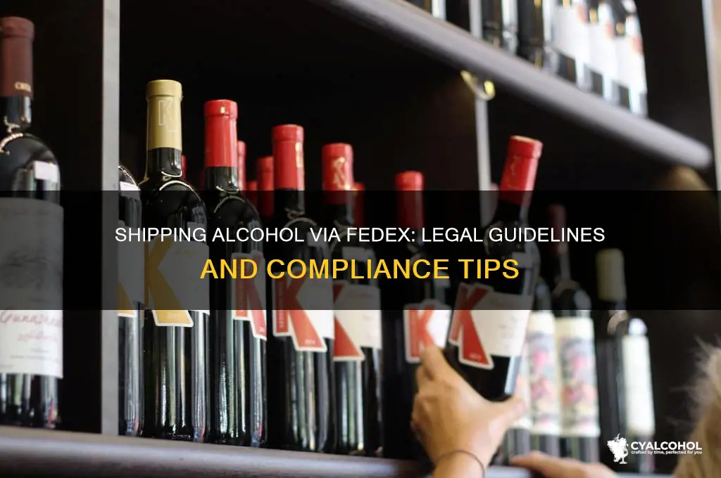 is it legal to ship alcohol through fedex