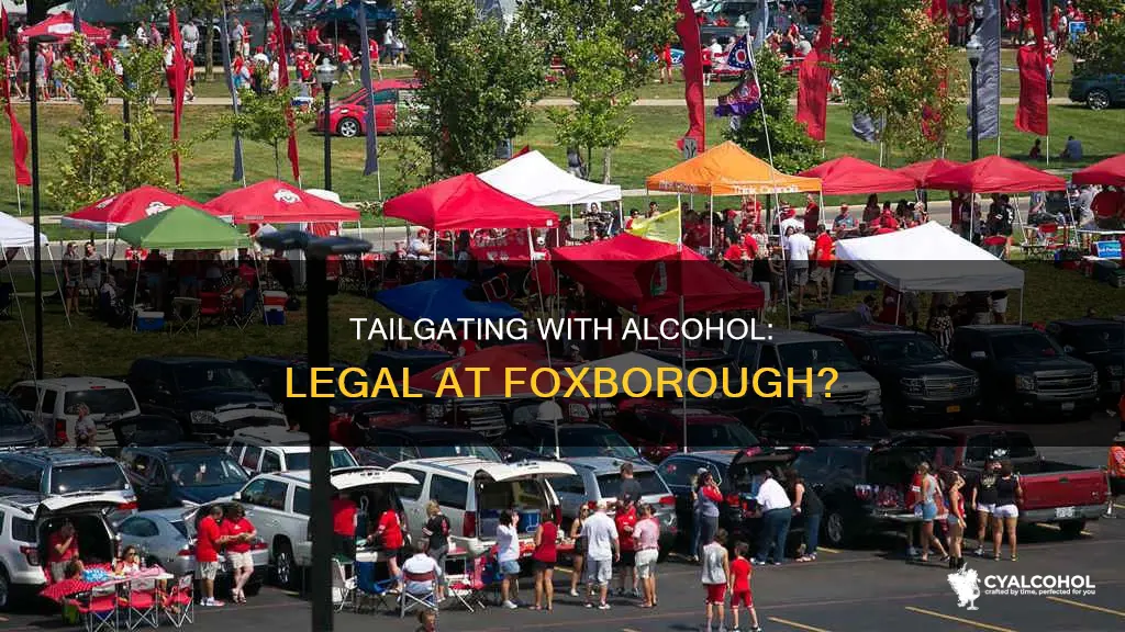 is it legal to tailgate with alcohol at foxborough