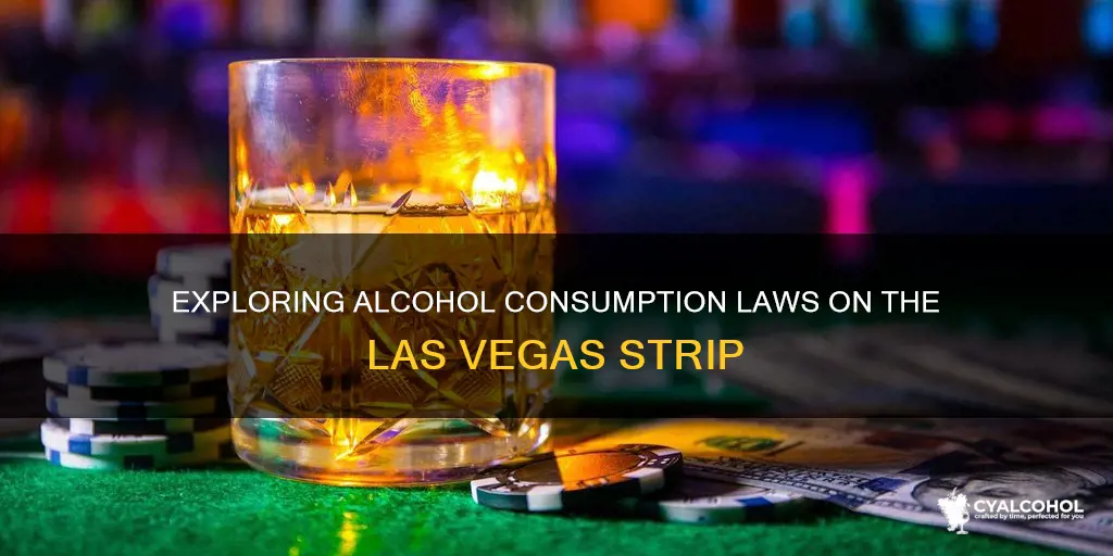 is it legal to walk on the strip with alcohol