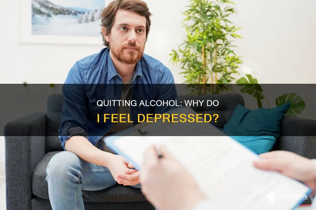 is it normal to feel depressed after giving up alcohol
