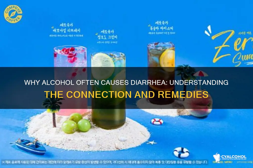 is it normal to have diarrhea after alcohol