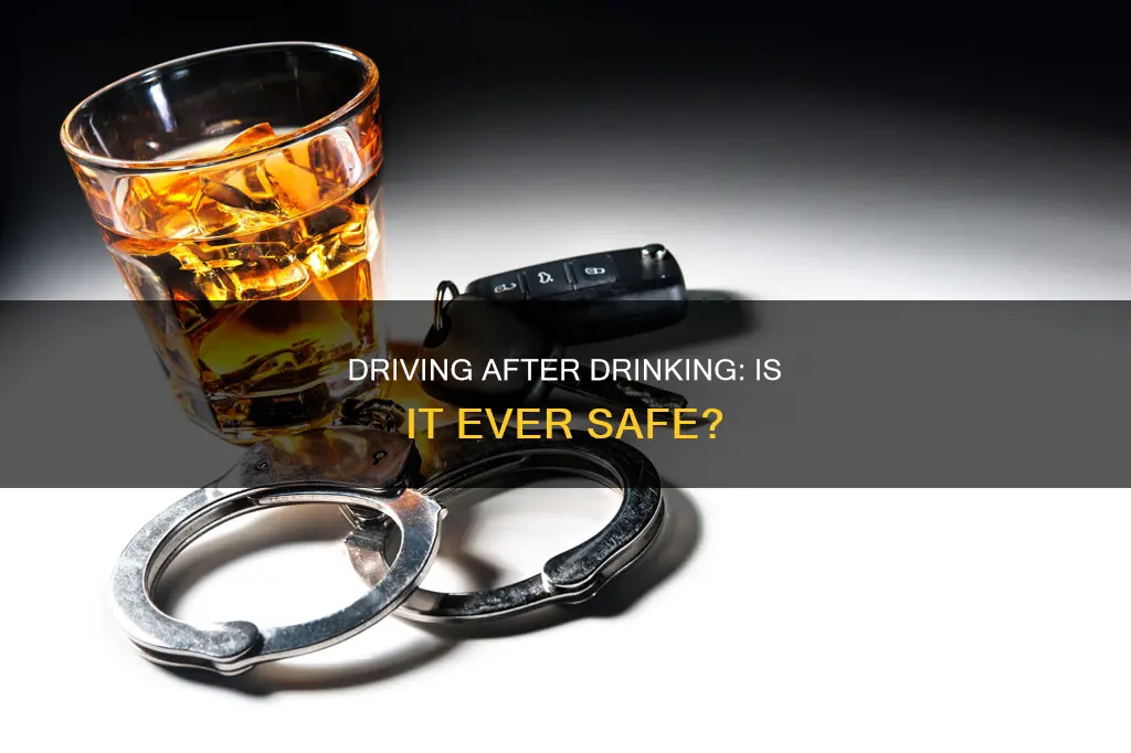 is it ok to drive with just little alcohol