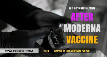 Alcohol and Moderna: What's Safe?