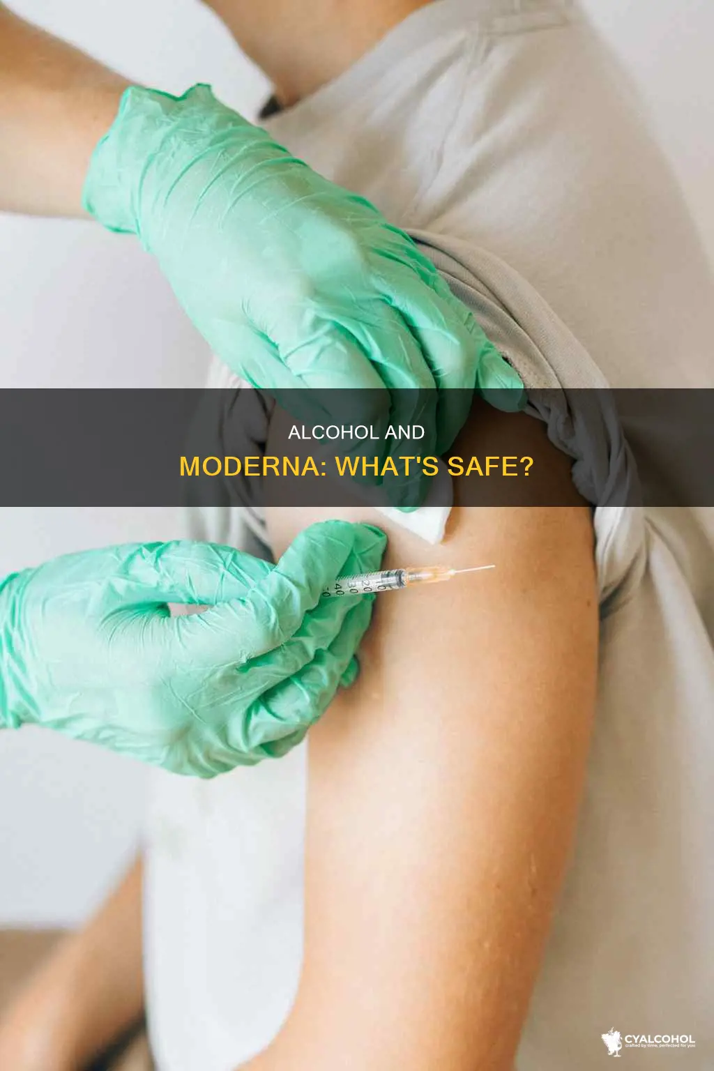 is it ok to have alcohol after moderna vaccine