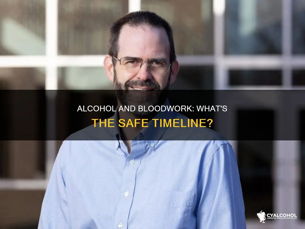 is it ok to have alcohol the day before bloodwork