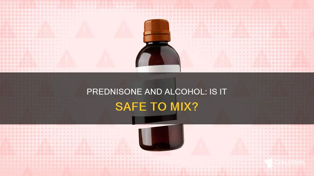 is it ok to have alcohol while on prednisone