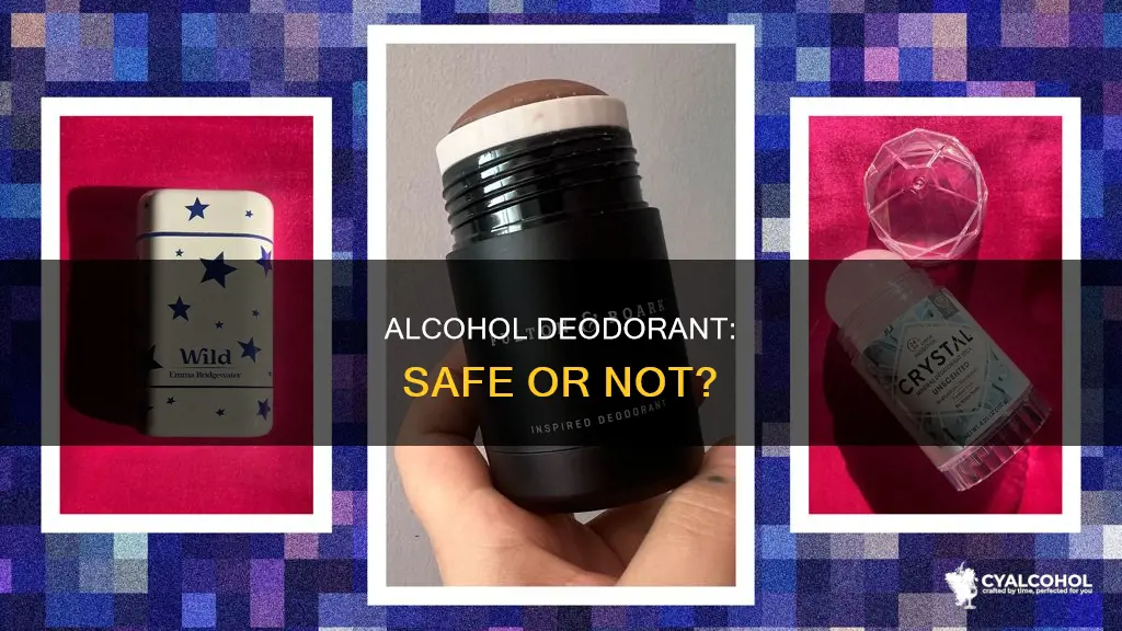 is it ok to put alcohol on your armpits