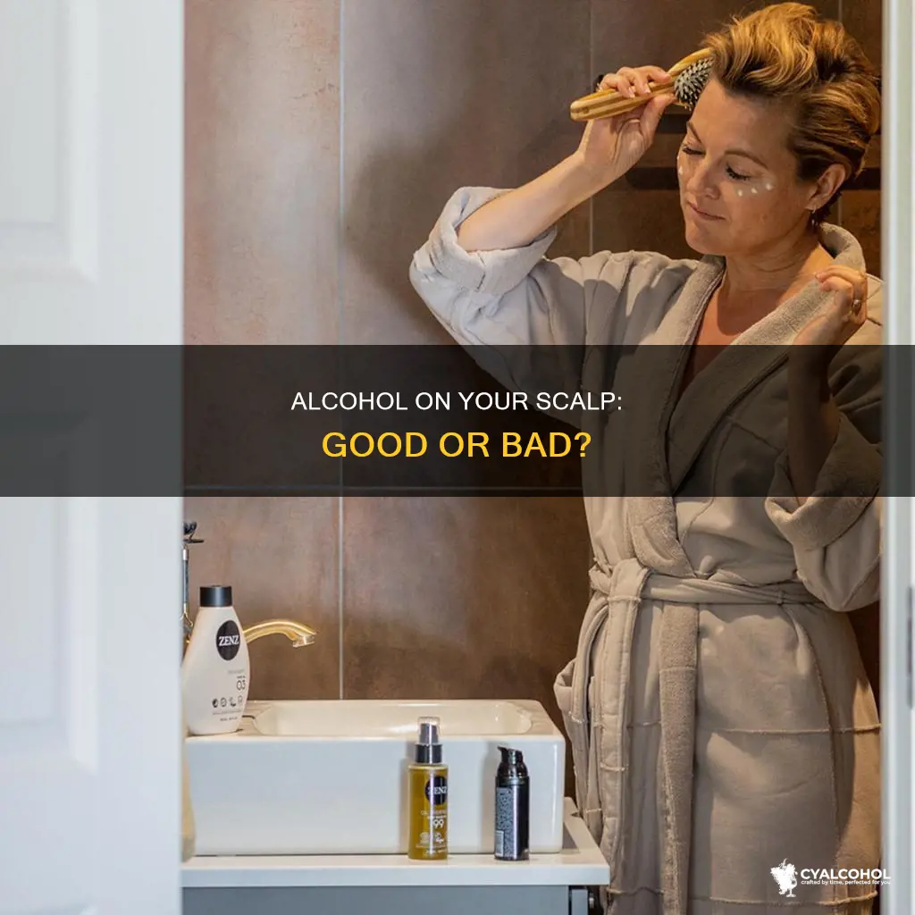 is it ok to put alcohol on your scalp