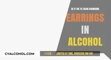 Soaking Diamond Earrings in Alcohol: Safe or Not?
