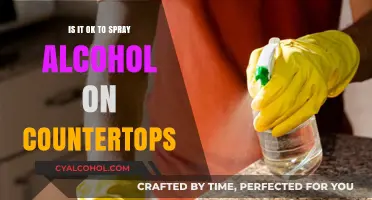 Is Spraying Alcohol on Countertops Safe and Effective for Cleaning?