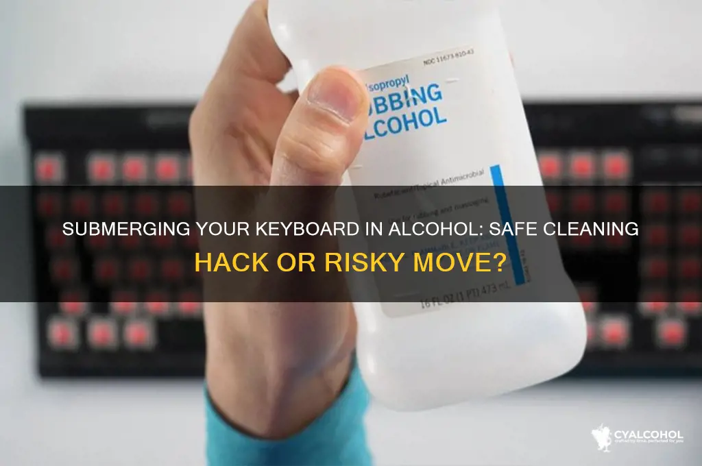 is it ok to submerge keyboard in alcohol