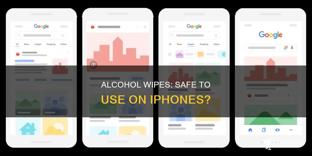 is it ok to wipe an iphone with alcohol wipes