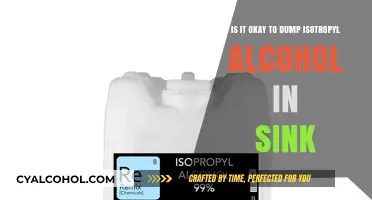 Is It Safe to Dump Isopropyl Alcohol Down the Sink?
