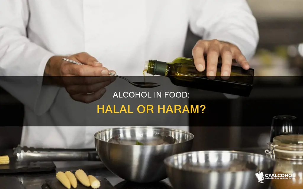is it okay to eat foods cooked with alcohol islam