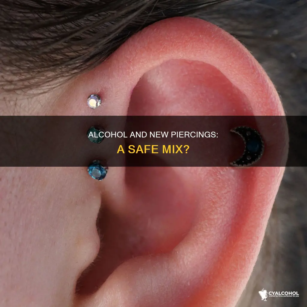 is it okay to put alcohol on new piercing