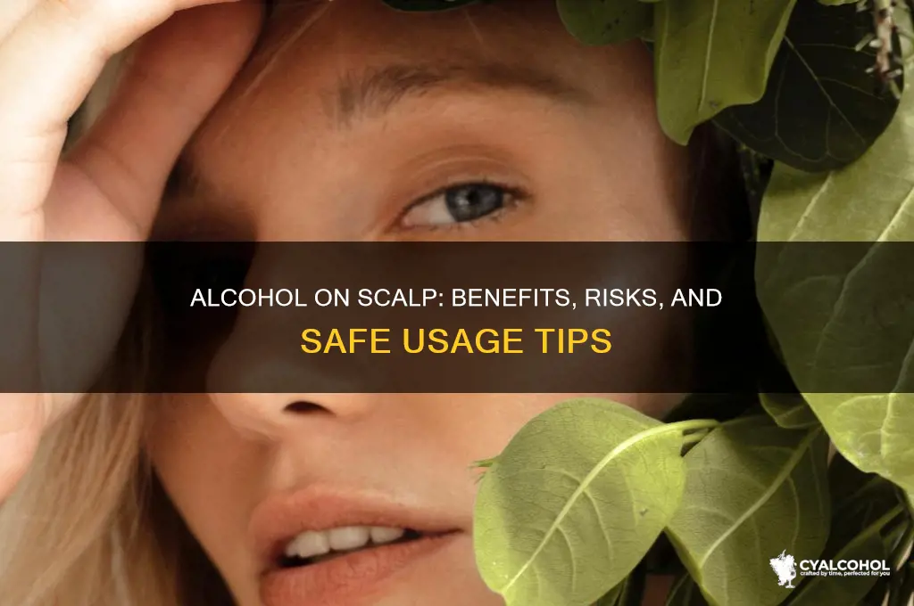 is it okay to put alcohol on scalp