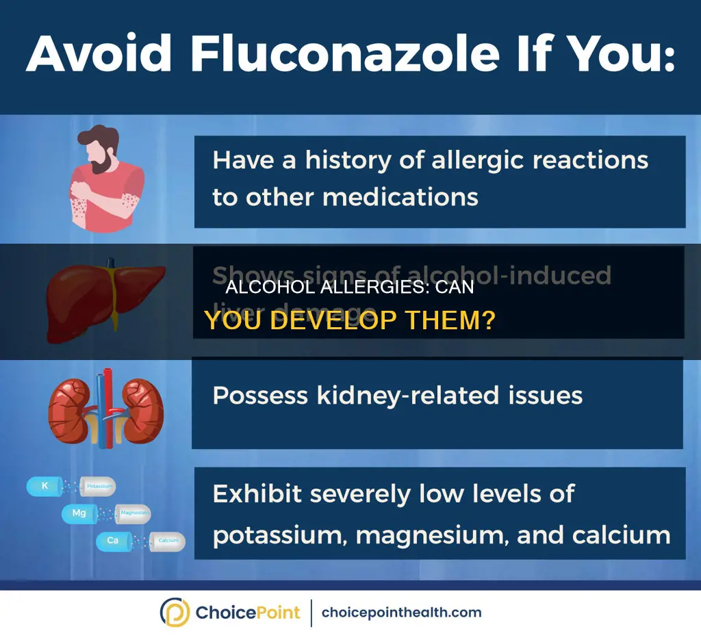 is it possible to develop an allergy to alcohol