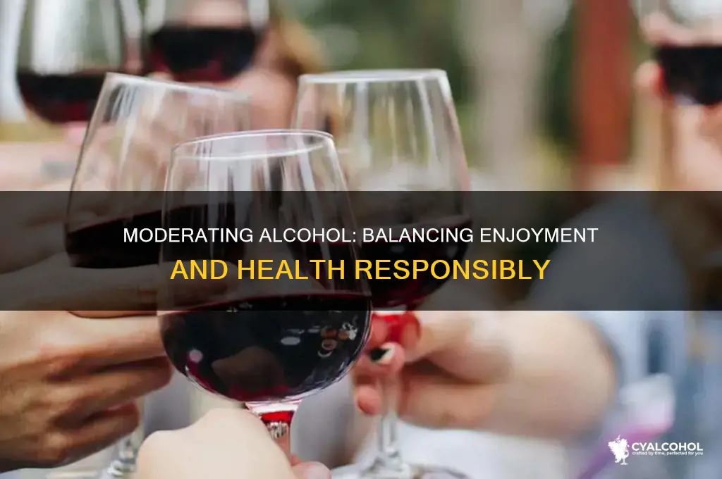 is it possible to moderate alcohol