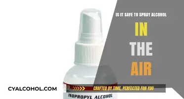 Alcohol Spray: Safe Air Disinfectant?