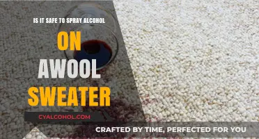 Spraying Alcohol on Wool: Safe or Not?