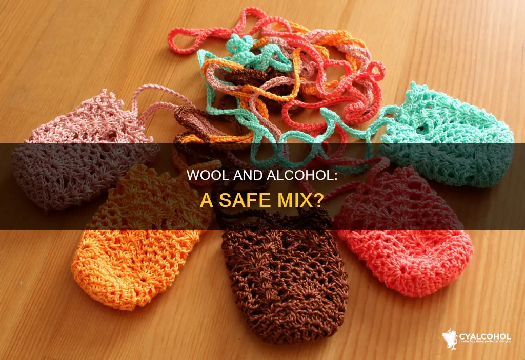 is it safe to spray alcohol on wool garments