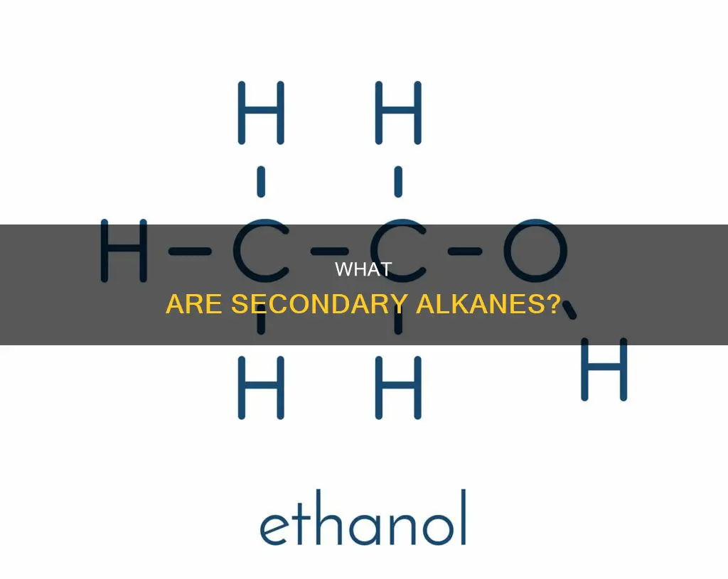 is it secondary alkane if one carbon and one alcohol