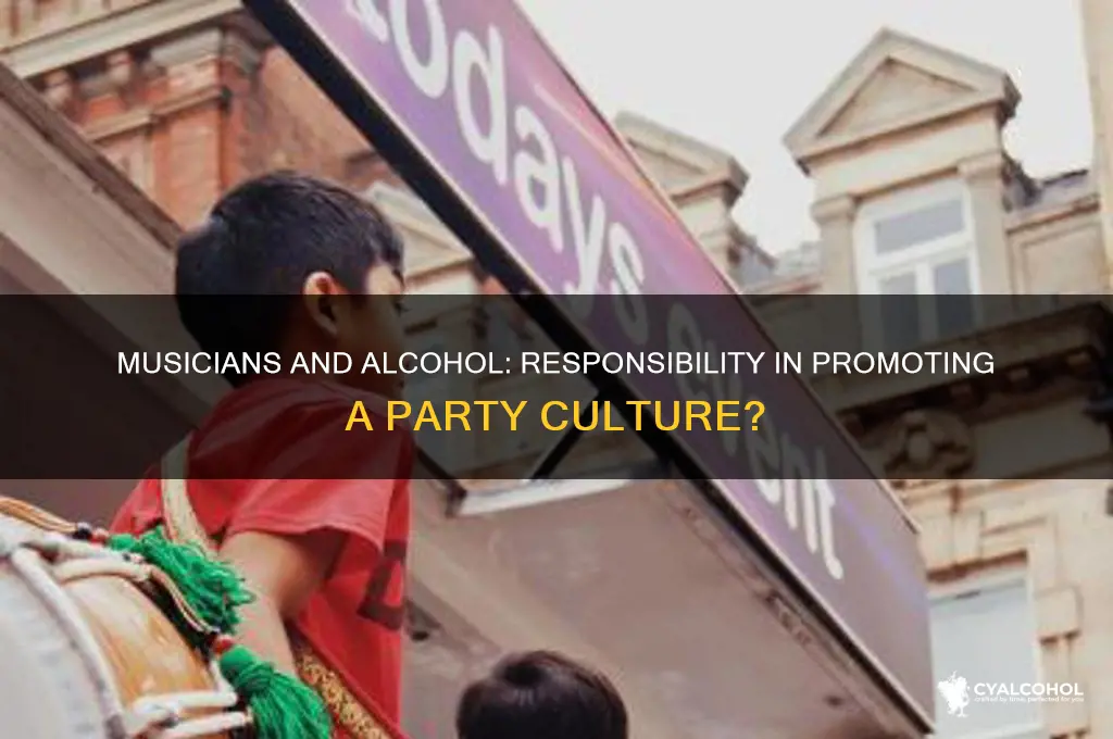 is it the musicians job to encourage alcohol