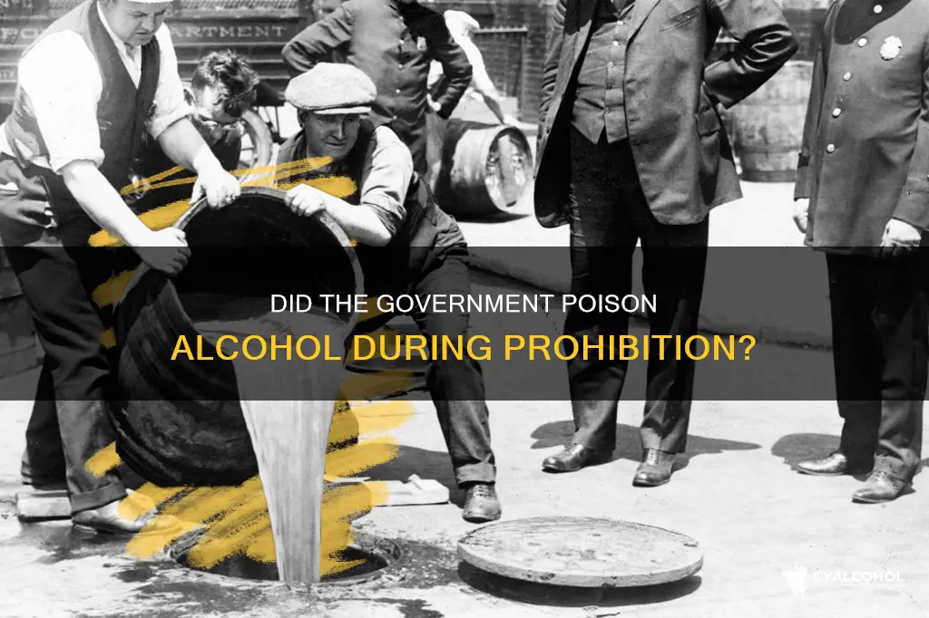 is it true the government poisoned alcohol during prohibition